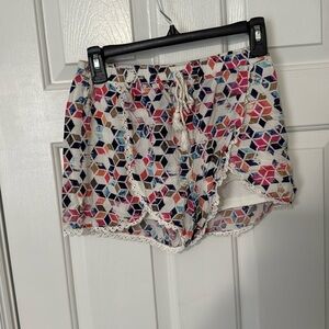 Paper Crane Patterned Women’s Shorts - Size Small